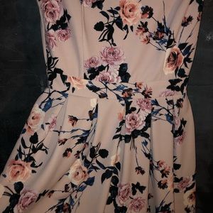 Light pink floral dress